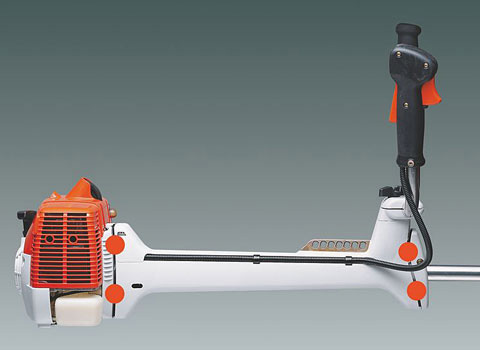 Stihl FS 491 - ulepszony system antywibracyjny